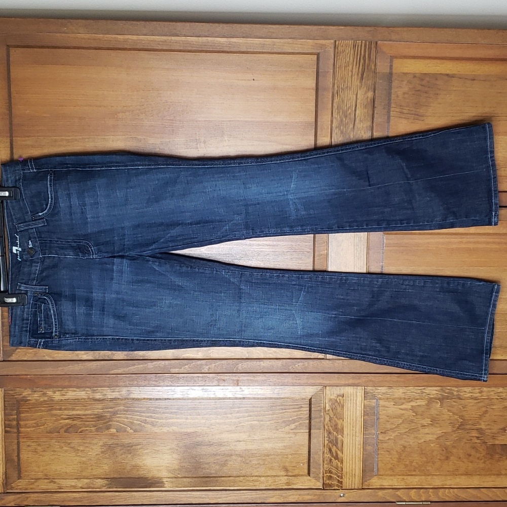 7 For All Mankind Stretch Bootcut Jeans Sz 27